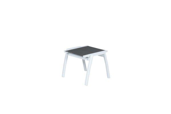 Saphir Fußbank mat white / anthrazit