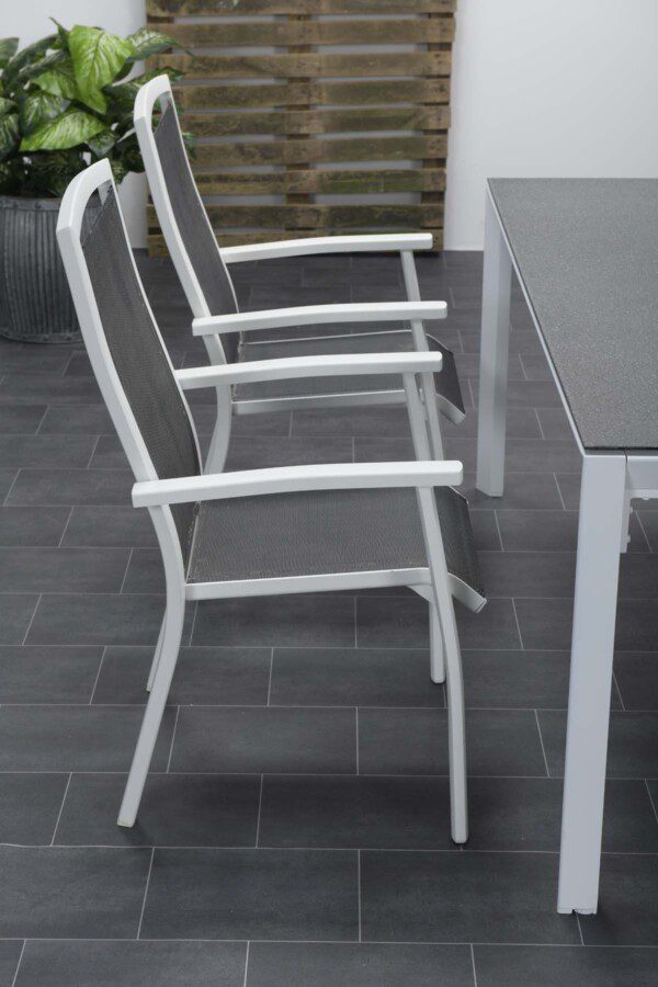 Saphir Stuhl mat white / anthrazit – Bild 4