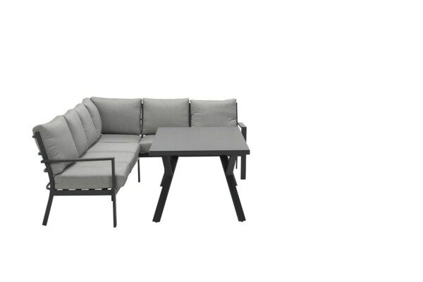 Sergio Lounge carbon black / light grey – Bild 3