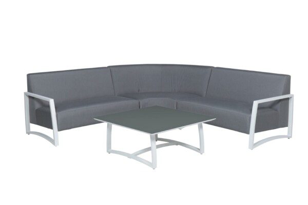 Coridon Lounge white / light grey – Bild 3