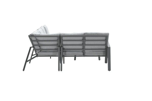 Andrea Lounge carbon black / rope dark grey / light grey – Bild 5