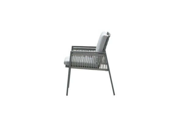 Andrea Stuhl carbon black / rope dark grey / light grey – Bild 3