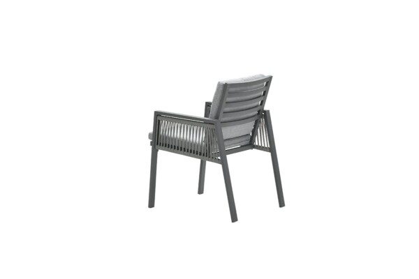 Andrea Stuhl carbon black / rope dark grey / light grey – Bild 4