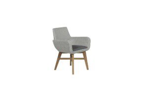 Altata Stuhl natural teak / dark grey