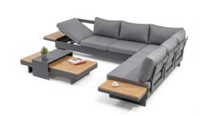 Molise Lounge anthrazit / grau / Akazie
