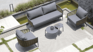 Bounty Lounge braun-meliert / grau