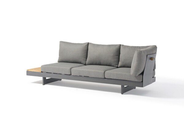 Molise Lounge anthrazit / grau / Akazie – Bild 13
