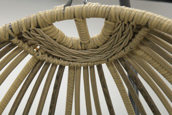 Panama Hängekorb carbon black / natural rotan / reflex black – Bild 6