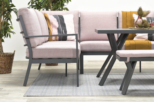Sergio Lounge carbon black / salmon grey – Bild 13