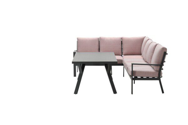 Sergio Lounge carbon black / salmon grey – Bild 3