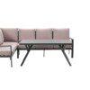 Sergio Lounge carbon black / salmon grey