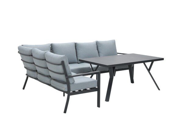 Sergio Lounge carbon black / mint grey – Bild 4