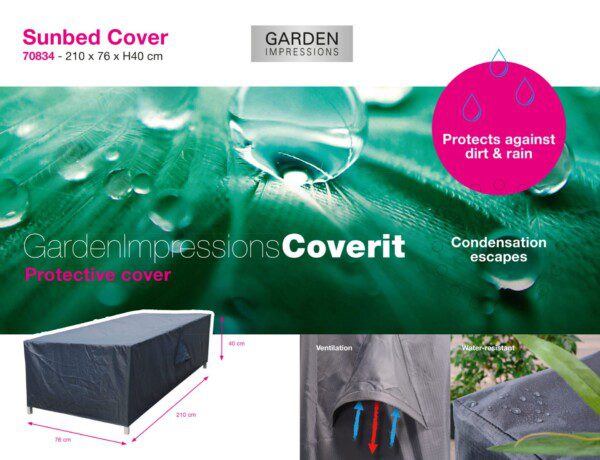 Cover 210 x 76 x H40 cm | GI 70834