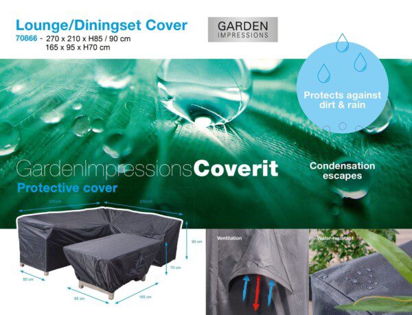 Cover 270 x 210 x H85/90 cm & 165 x 95 x H70 cm | GI 70866