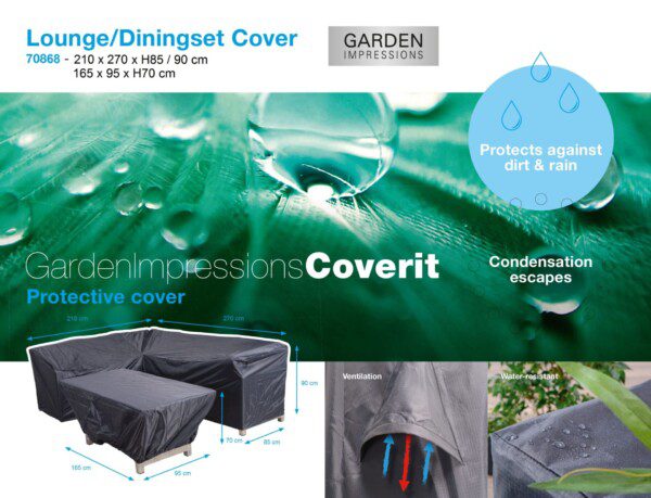 Cover 210 x 270 x H85/90 cm & 165 x 95 x H70 cm | GI 70868
