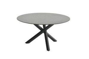 Gigi Tisch Ø 140 x H74 cm perlgrau satiniert
