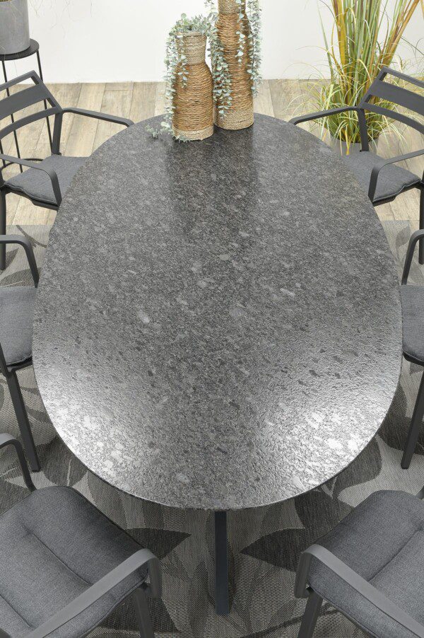 Berlin Tisch 220 x 110 x H75 cm perlgrau satiniert – Bild 7