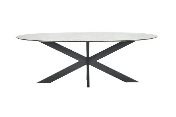 Berlin Tisch 220 x 110 x H75 cm perlgrau satiniert – Bild 4