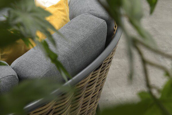 Bali Lounge carbon black / natural rotan / mystic grey – Bild 8