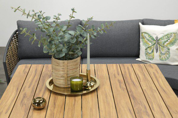 Bali Lounge carbon black / natural rotan / mystic grey – Bild 10