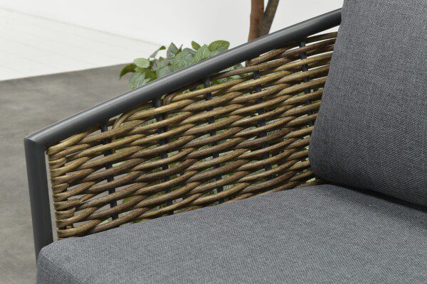 Bali Lounge carbon black / natural rotan / mystic grey – Bild 9