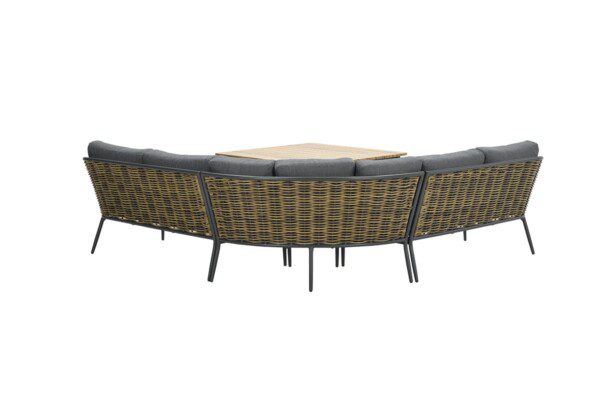 Bali Lounge carbon black / natural rotan / mystic grey – Bild 4