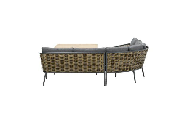 Bali Lounge carbon black / natural rotan / mystic grey – Bild 3