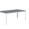 Salsa Tisch 180 x 100 x H76,5 cm mat white / grey spraystone