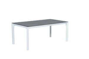 Salsa Tisch 180 x 100 x H76,5 cm mat white / grey spraystone