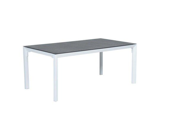 Salsa Tisch 180 x 100 x H76,5 cm mat white / grey spraystone