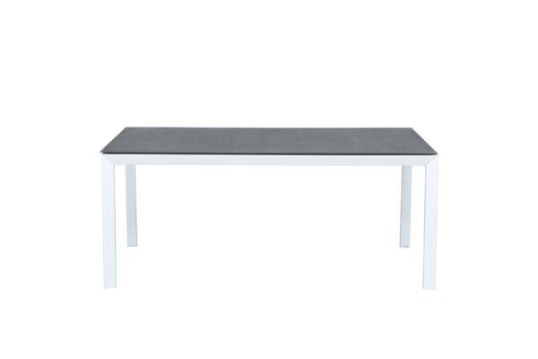Salsa Tisch 180 x 100 x H76,5 cm mat white / grey spraystone – Bild 3