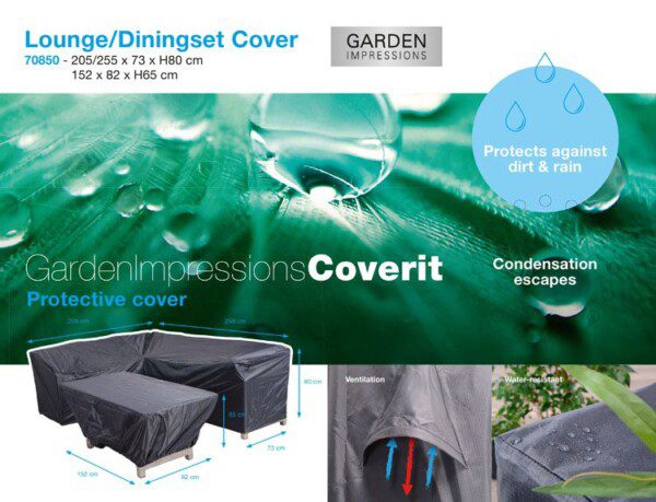 Cover 205/255 x 73 x H80 & 152 x 82 x H65 cm | GI 70850