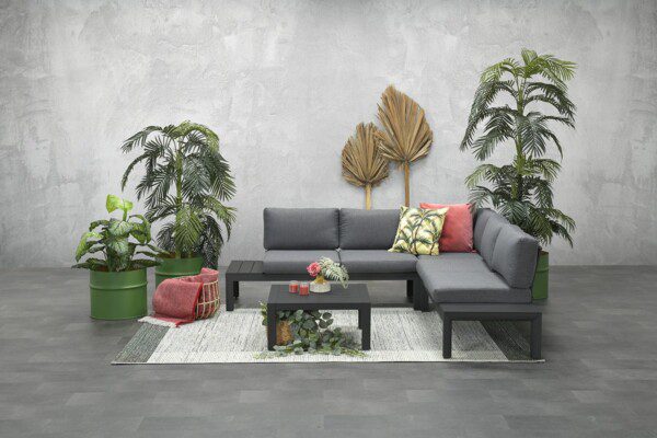 Adelaide Lounge carbon black / mystic grey – Bild 3