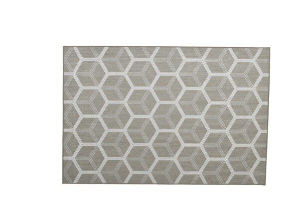 Gretha Hexagon Teppich green