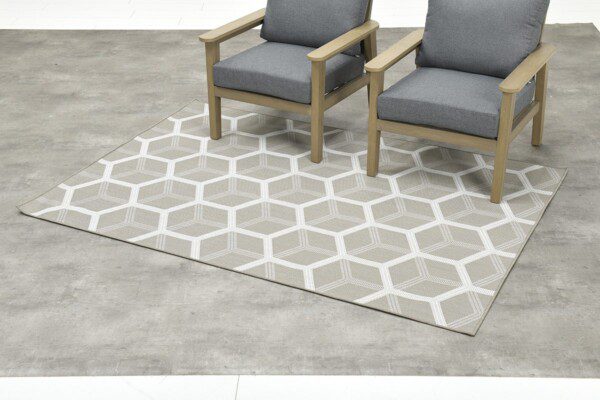 Gretha Hexagon Teppich green – Bild 2
