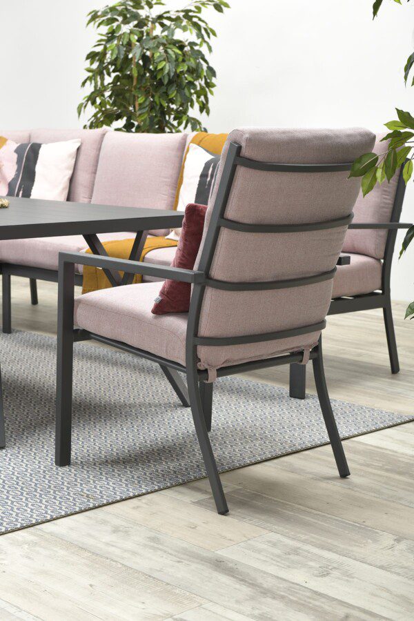 Sergio Stuhl carbon black / salmon grey – Bild 6