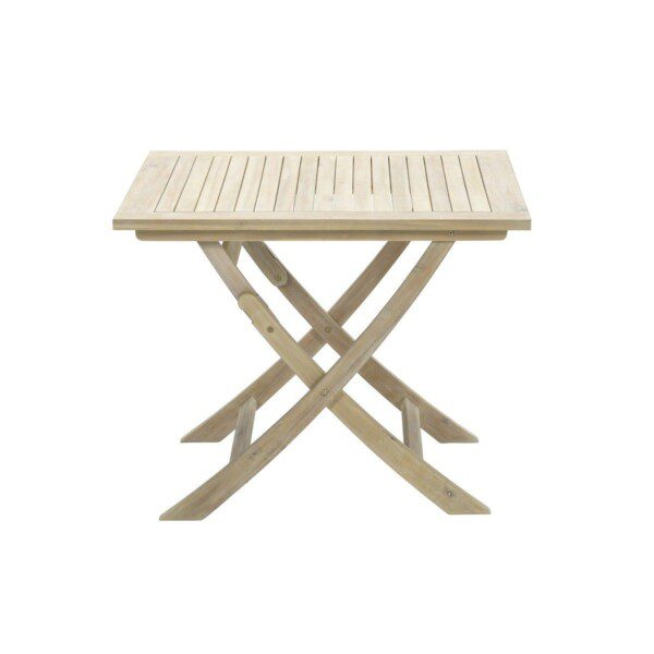 Kent faltbare Tisch 80 x 80 x H72 cm Akazie white wash – Bild 2
