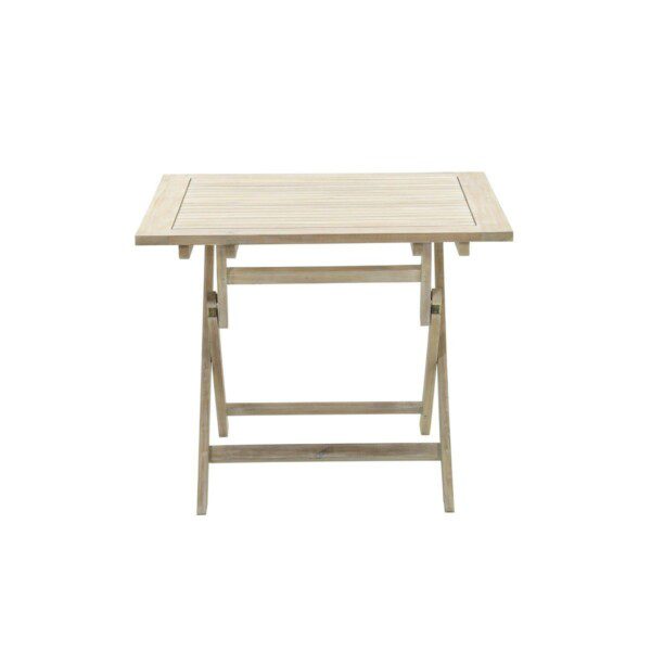 Kent faltbare Tisch 80 x 80 x H72 cm Akazie white wash – Bild 3