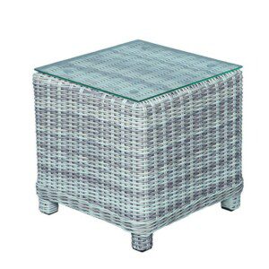 Veracruz Beistelltisch cloudy grey / clear glas