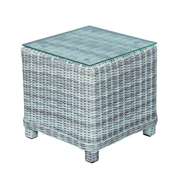 Veracruz Beistelltisch cloudy grey / clear glas
