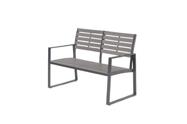 Detroit Bank L122 carbon black / polywood carbon grey