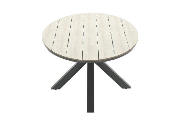 Edison Tisch 220 x 115 x H75 cm carbon black / light teak Vironwood – Bild 4