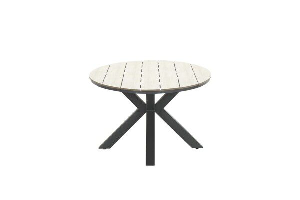 Edison Tisch 220 x 115 x H75 cm carbon black / light teak Vironwood – Bild 5