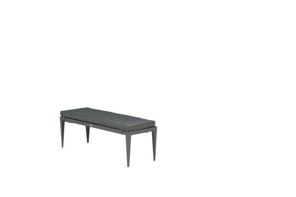 Bali Bank carbon black / natural rotan / mystic grey