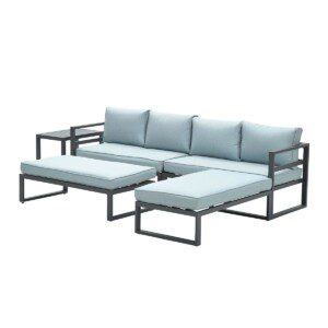 Bretagne Lounge Set carbon black / mint grey