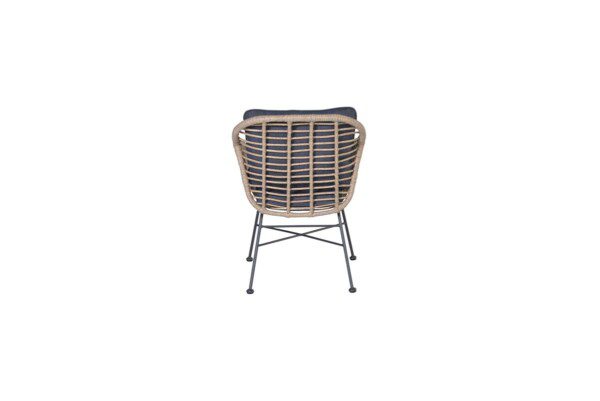 Margriet Stuhl carbon black / natural rotan / mystic grey – Bild 2