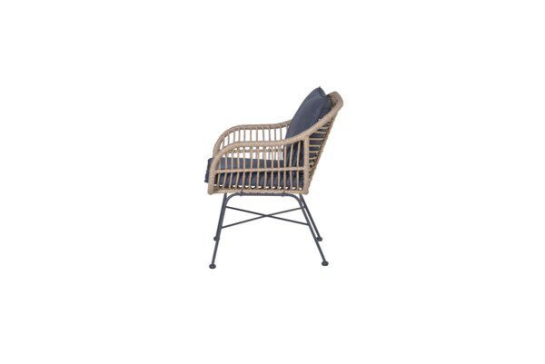 Margriet Stuhl carbon black / natural rotan / mystic grey – Bild 3