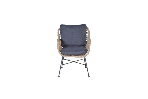 Margriet Stuhl carbon black / natural rotan / mystic grey – Bild 5