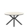 Edison Tisch Ø 122 x H74 cm carbon black / light teak Vironwood