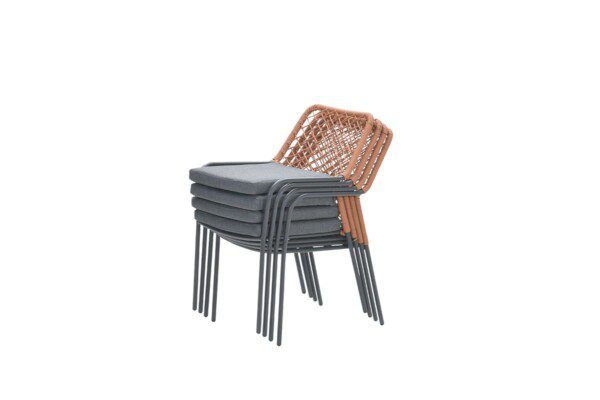 Dido Stuhl carbon black / TPU rope copper – Bild 6